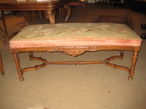 Large Walnut Stool