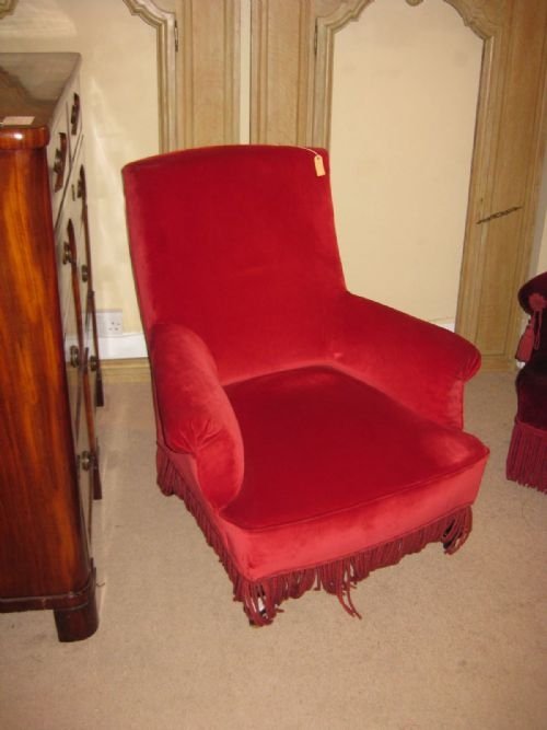 Large Comfortable Victorian Armchair