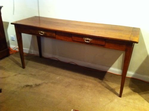 French Cherry Wood Serving Table