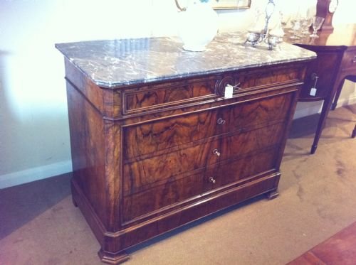 French 19th Walnut Commode