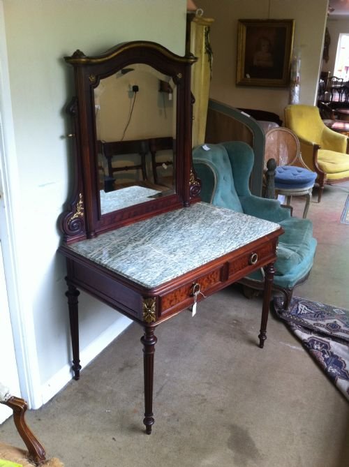 French Mahogany Dressing Table
