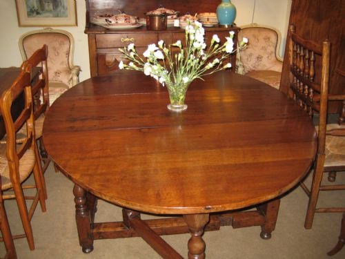Large Oak Gate Leg  Dining Table