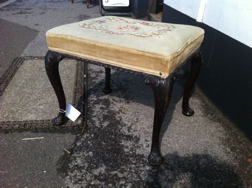 19th Mahogany Stool