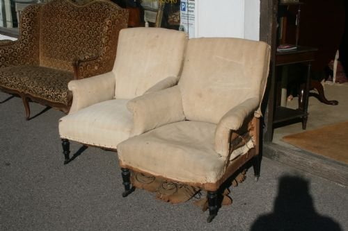 Pair French Armchairs