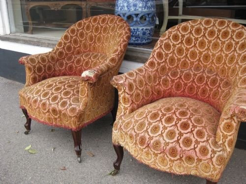 Pair of Rosewood Armchairs
