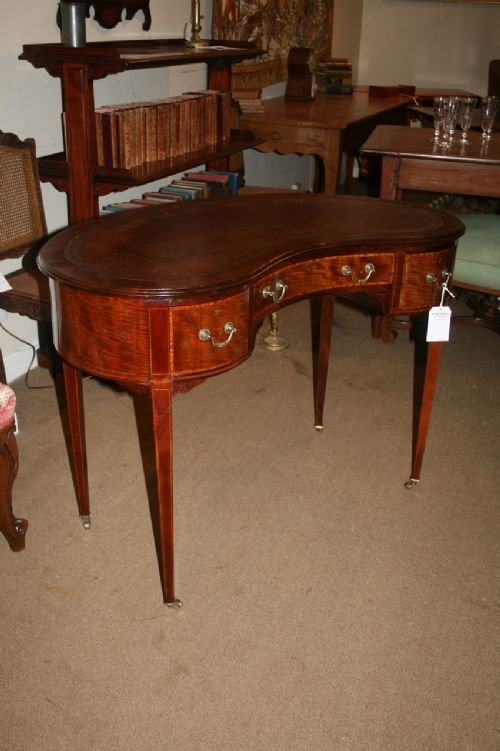 Edwardian Kidney Shape Desk