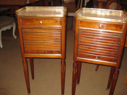 Pair of Cherry-wood Bedside Tables