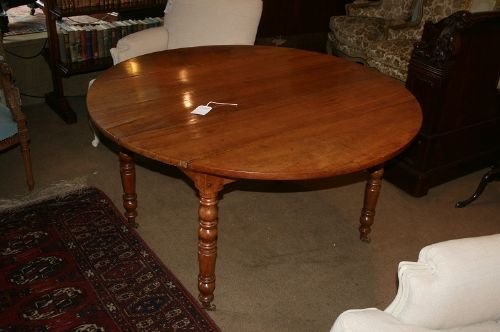 French Cherry Wood Round Table