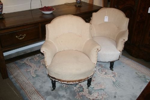 Pair French Armchairs