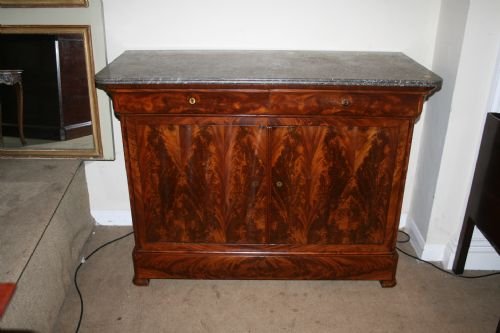 French Flame Mahogany Cupboard
