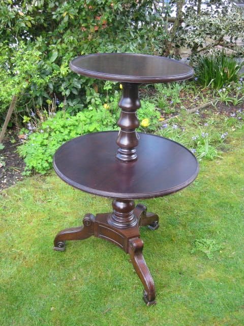 Late Geo 111rd Dumb Waiter  Mahogany