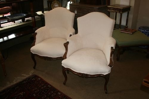 Good Quality Pair of French  Walnut Chairs