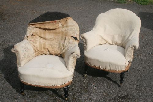 Pair of French Tub Chairs
