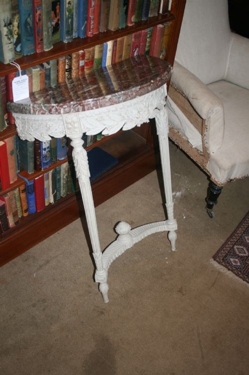 Pretty Painted Consul Table
