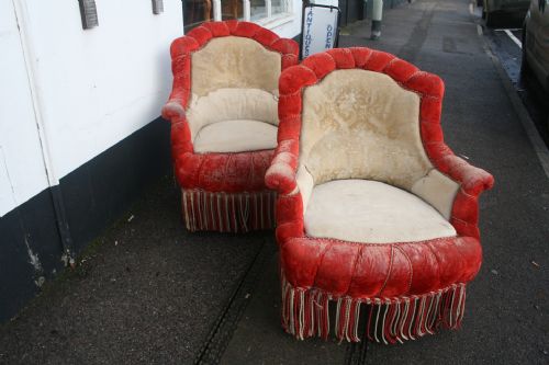 Pair French Armchairs
