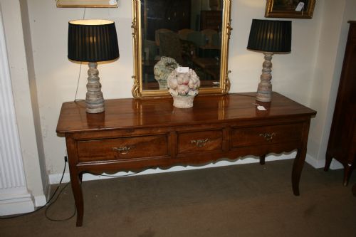 Antique Cherry Wood Serving Table