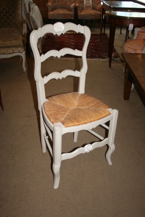 6 Painted French Chairs