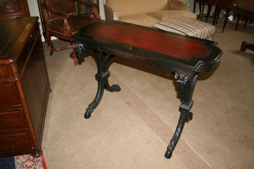 Ebonised Writing Table