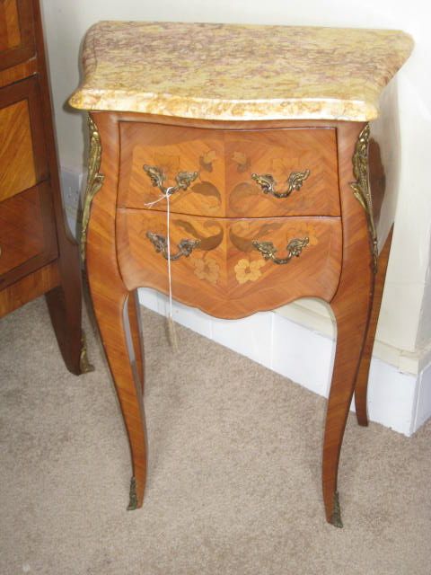 Pair Louis Xv Style Bedside Tables