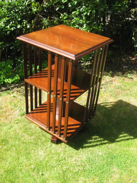 Mahogany Edwardian Revloving Bookcase