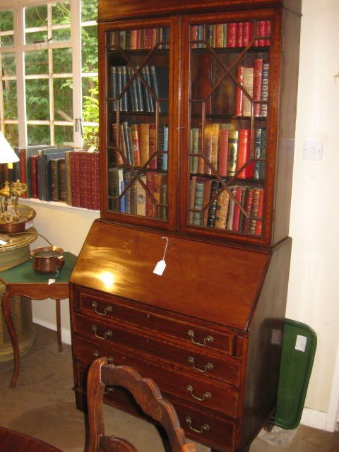 Edwardian Bureau Bookcase