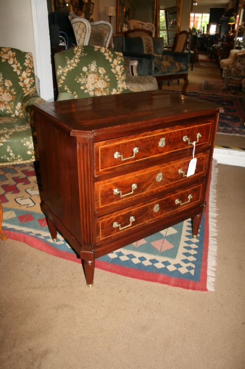 Small French Mahogany Commode