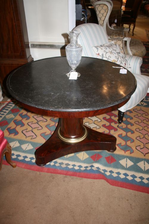 French Mahogany Gueridon Center Table