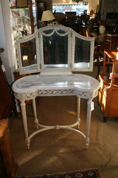 French Painted Dressing Table