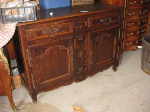 French Louis Xv  Oak Buffet