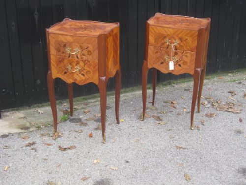 Pair  Louis Xv Style Bedside Tables