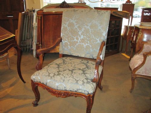 Large Walnut Armchair