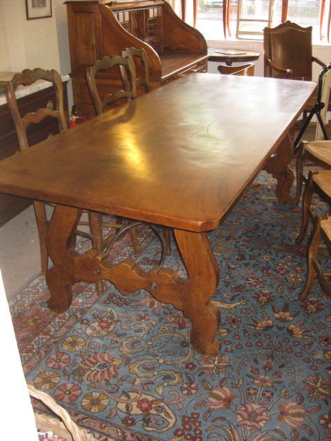 Walnut Refectory Table Large Size Spanish