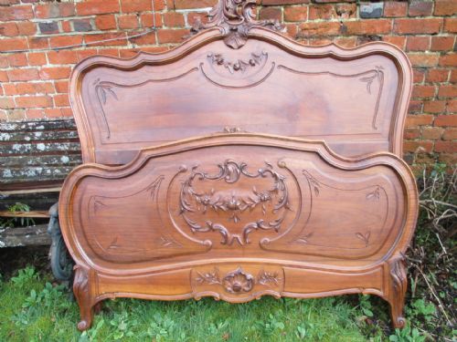 French Walnut Bed