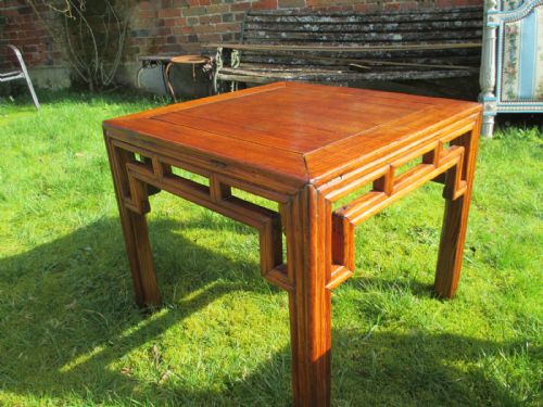 Pair of Chinese Elm Side Tables