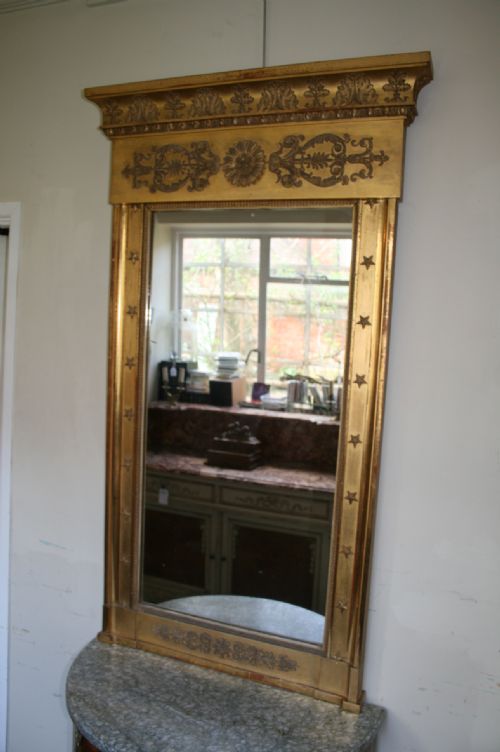 French Period Gilt Mirror