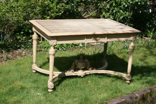 Painted French Center Table with Drawer
