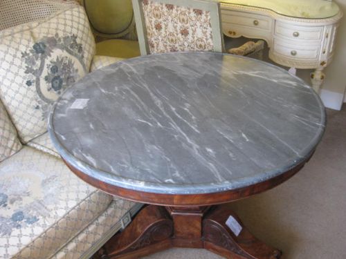 Empire Gueridon with Marble Top