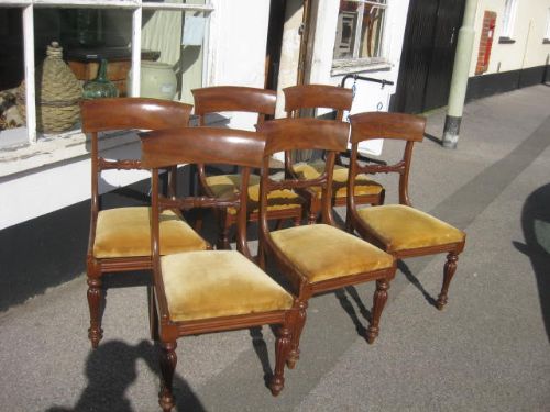 George IV Th Set of 6 Dining Chairs