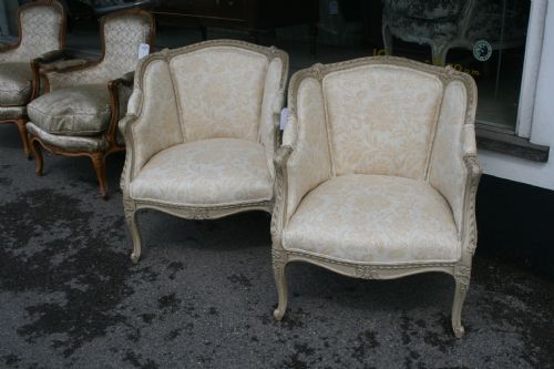 Pretty Pair French Armchairs
