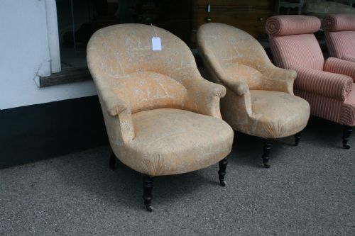 Pair French Armchairs