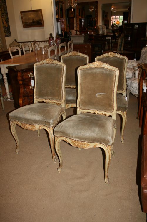 Four French Dining Salon Chairs