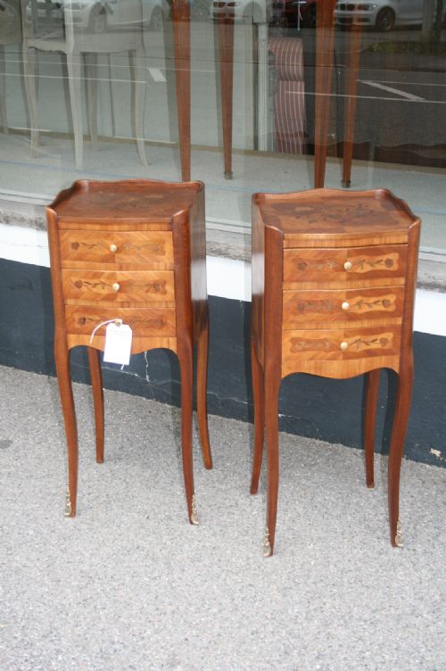Pretty Pair of French Bedside Tables
