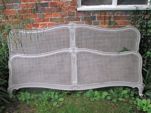 Very Large French Caned Bed