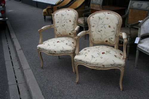 Pretty Pair of French Armchairs