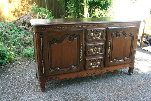 Solid Oak French Dresser