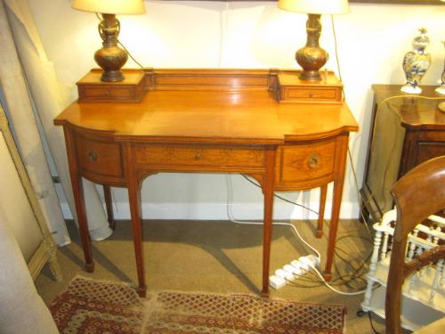 Satinwood Edwardian Writing Table