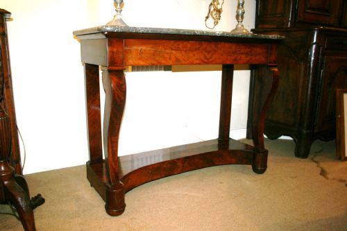 French Mahogany Console Table