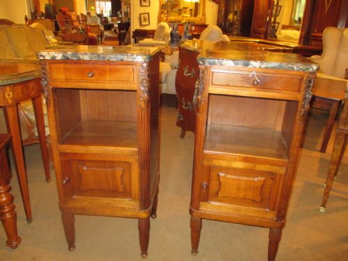 Pair of Walnut Bedside Tables