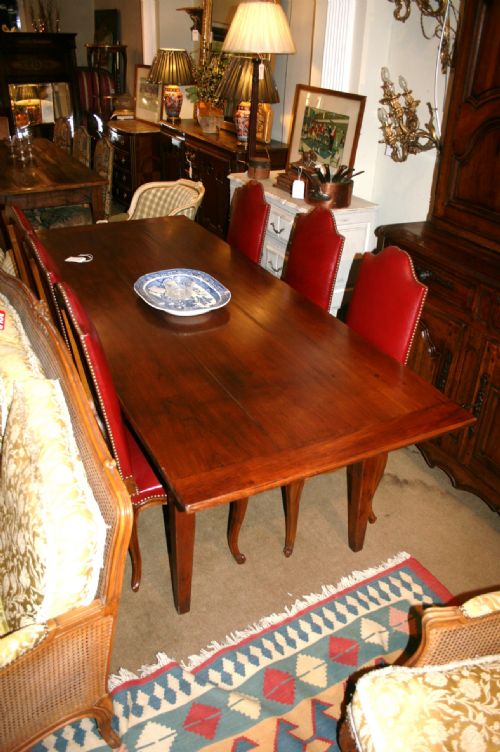 Large French Cherry Wood Table