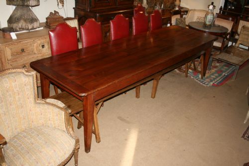 12 Seater Antique Cherry Wood Table